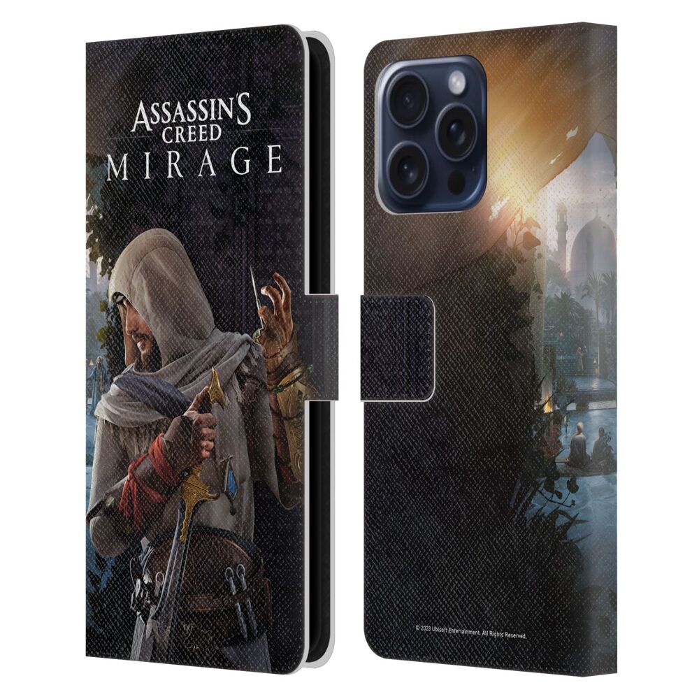 ASSASSINS CREED アサシンクリード - Mirage Graphics / Basim Poster レザー手帳型 / Apple iPhoneケース - PGS